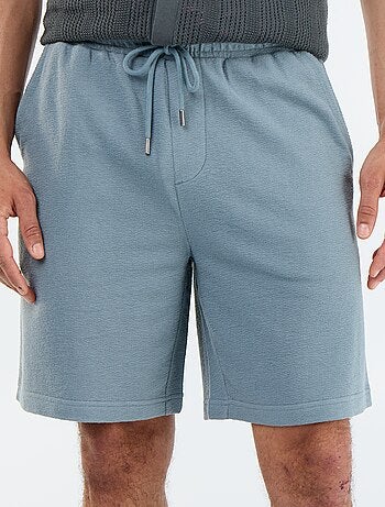 Bermuda à la taille élastiquée + cordons