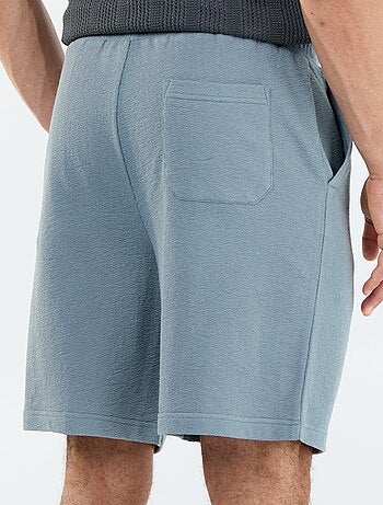 Bermuda à la taille élastiquée + cordons