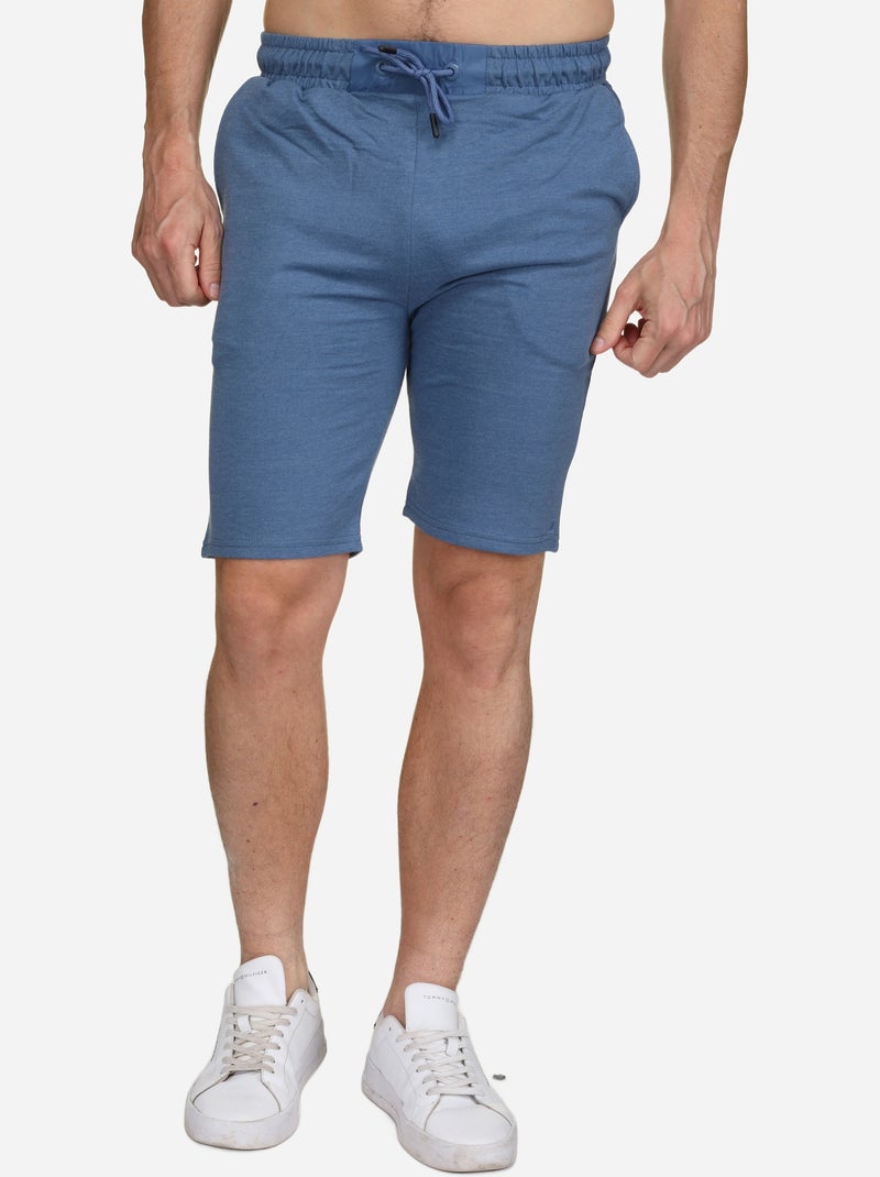 Bermuda a lacets Bleu - Kiabi