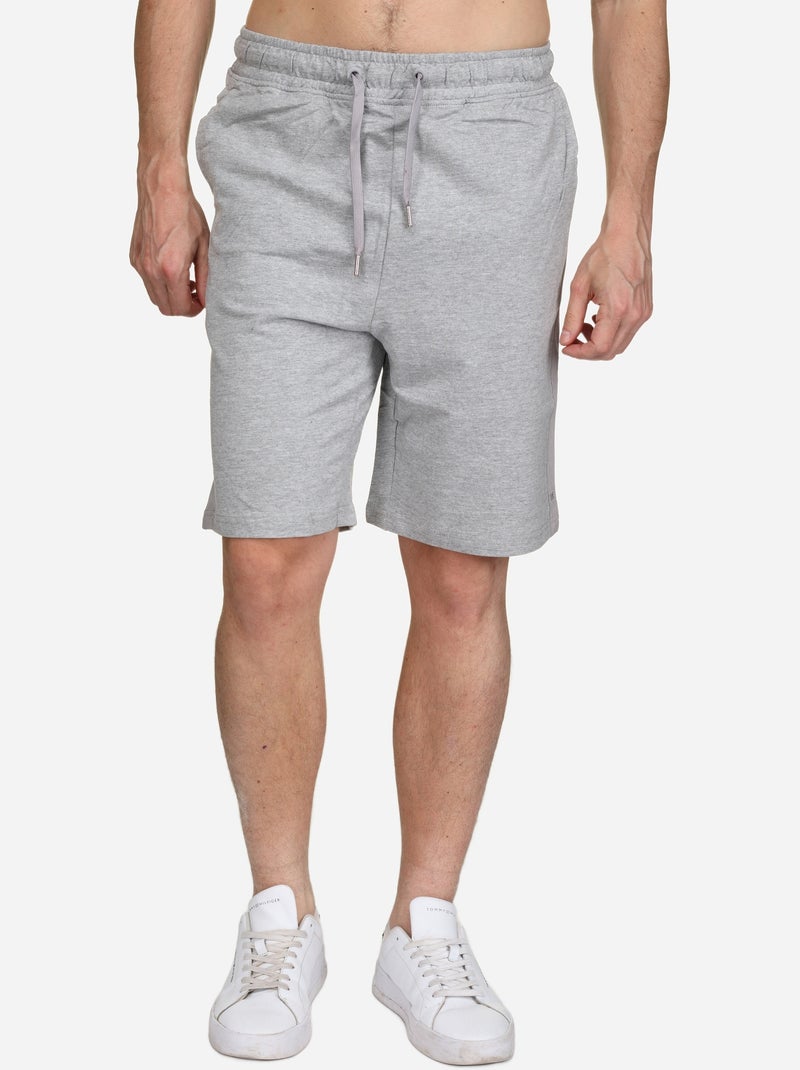Bermuda a lacets Gris chiné - Kiabi