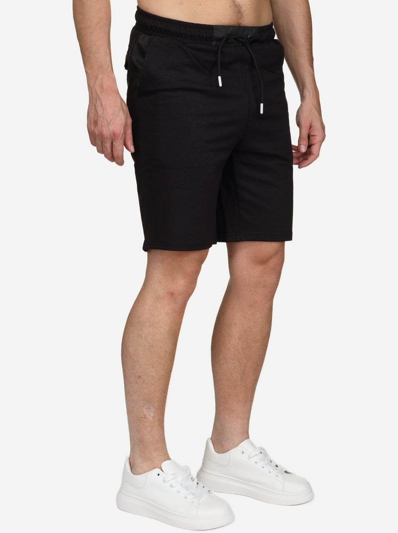 Bermuda a lacets Noir - Kiabi