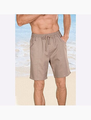 Bermuda à Pinces Ceinture élastique Confortable - Taille Standard - Moda Vilona