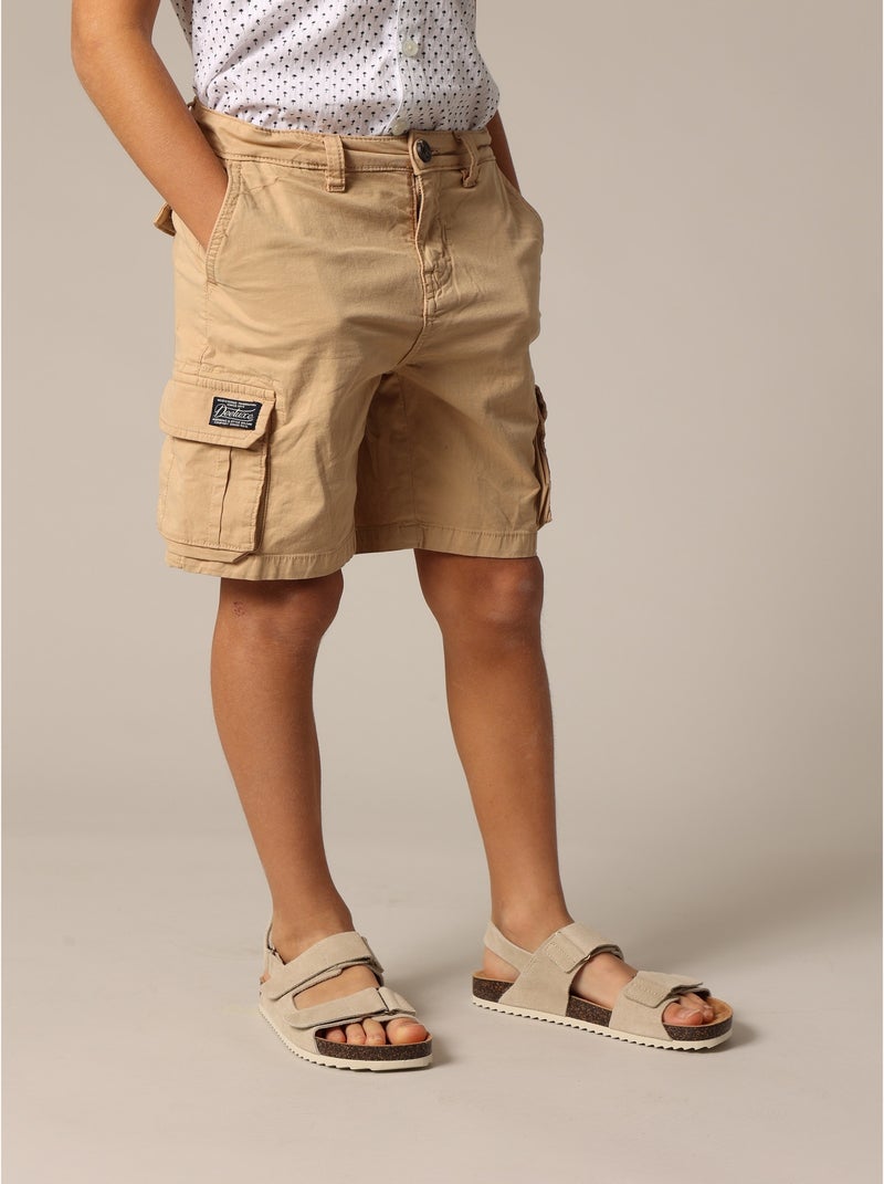 Bermuda à poches cargo 'Deeluxe' Beige coquille - Kiabi