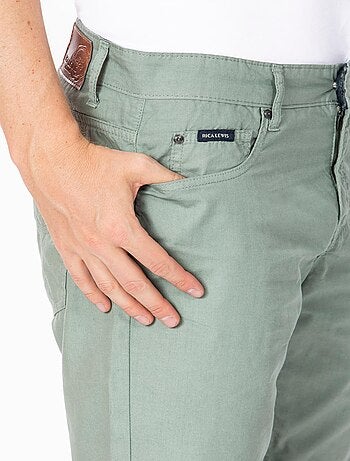 Bermuda à revers denim de couleur coton ANDRE 'Rica Lewis'