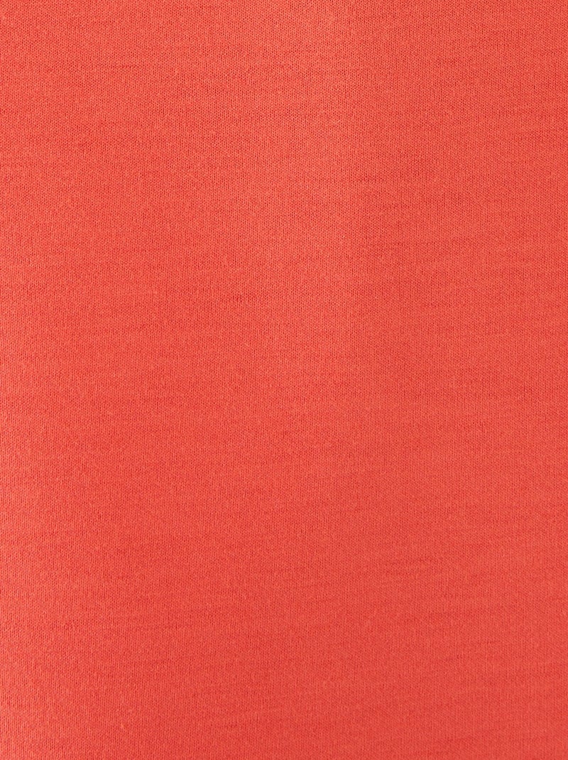 Bermuda ample maille douce - Happy D. by Damart Orange corail - Kiabi