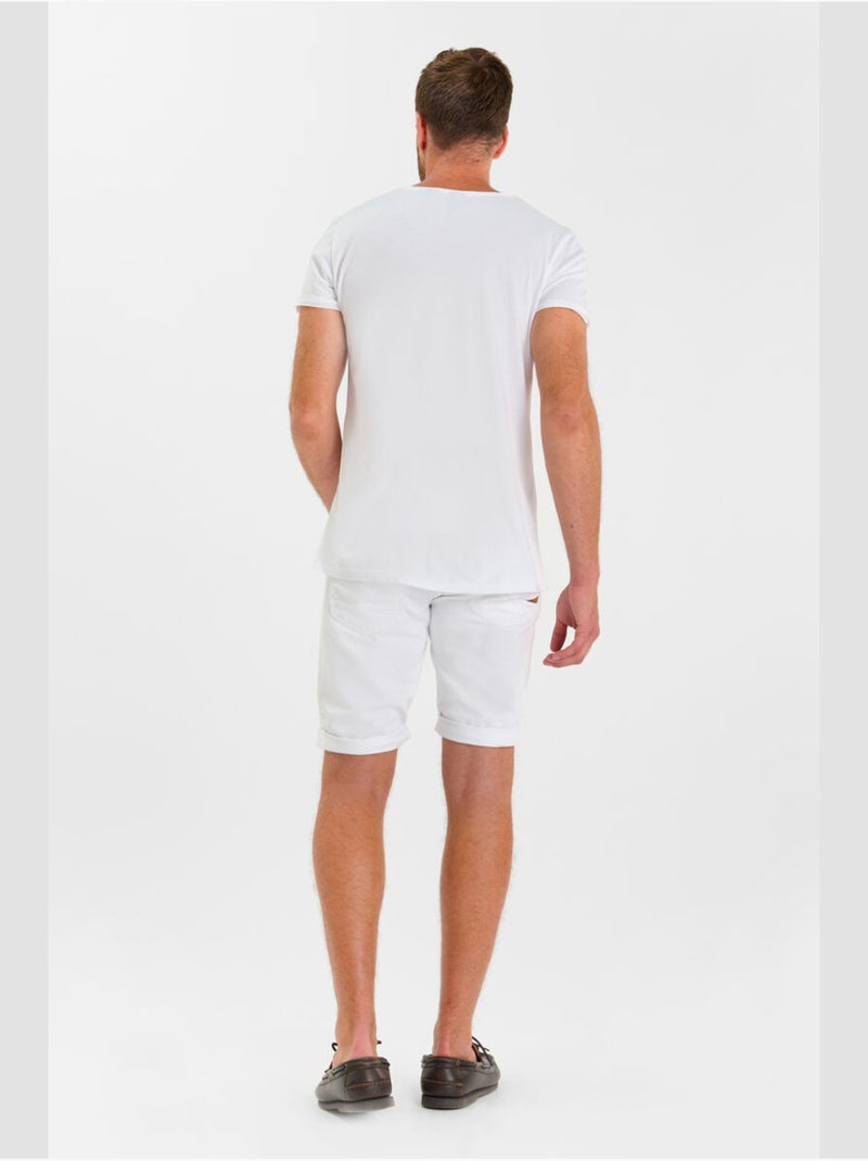 Bermuda ARVID 'Le Temps Des Cerises' Blanc - Kiabi