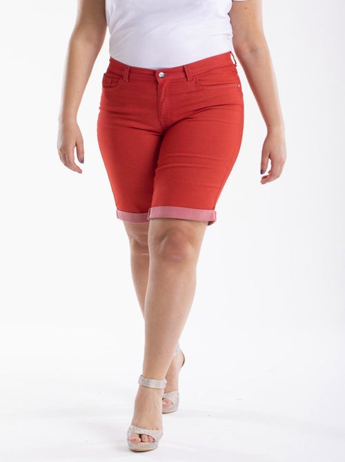 Bermuda avec ceinture élastiquée 'OBER' - Kiabi