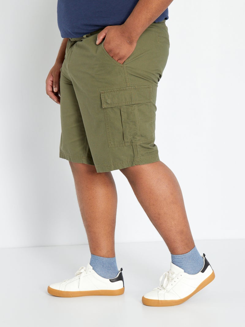 Bermuda avec poches Kaki - Kiabi