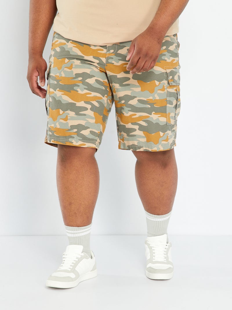 Bermuda avec poches Kaki - Kiabi
