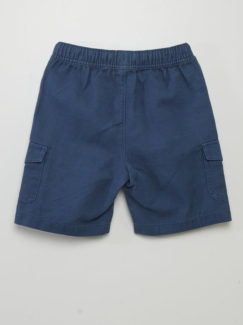 Bermuda avec poches latérales Bleu - Kiabi