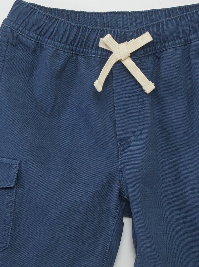 Bermuda avec poches latérales Bleu - Kiabi