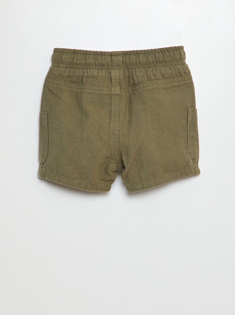 Bermuda avec poches plaquées VERT - Kiabi