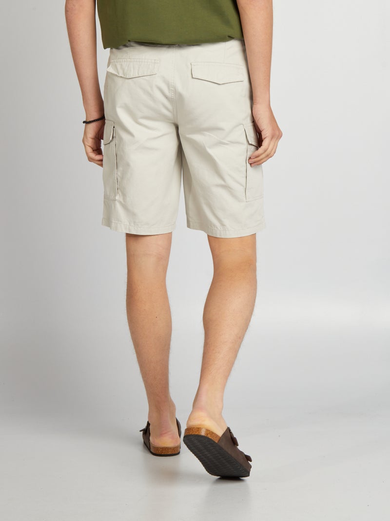 Bermuda avec poches sur les côtés Gris - Kiabi