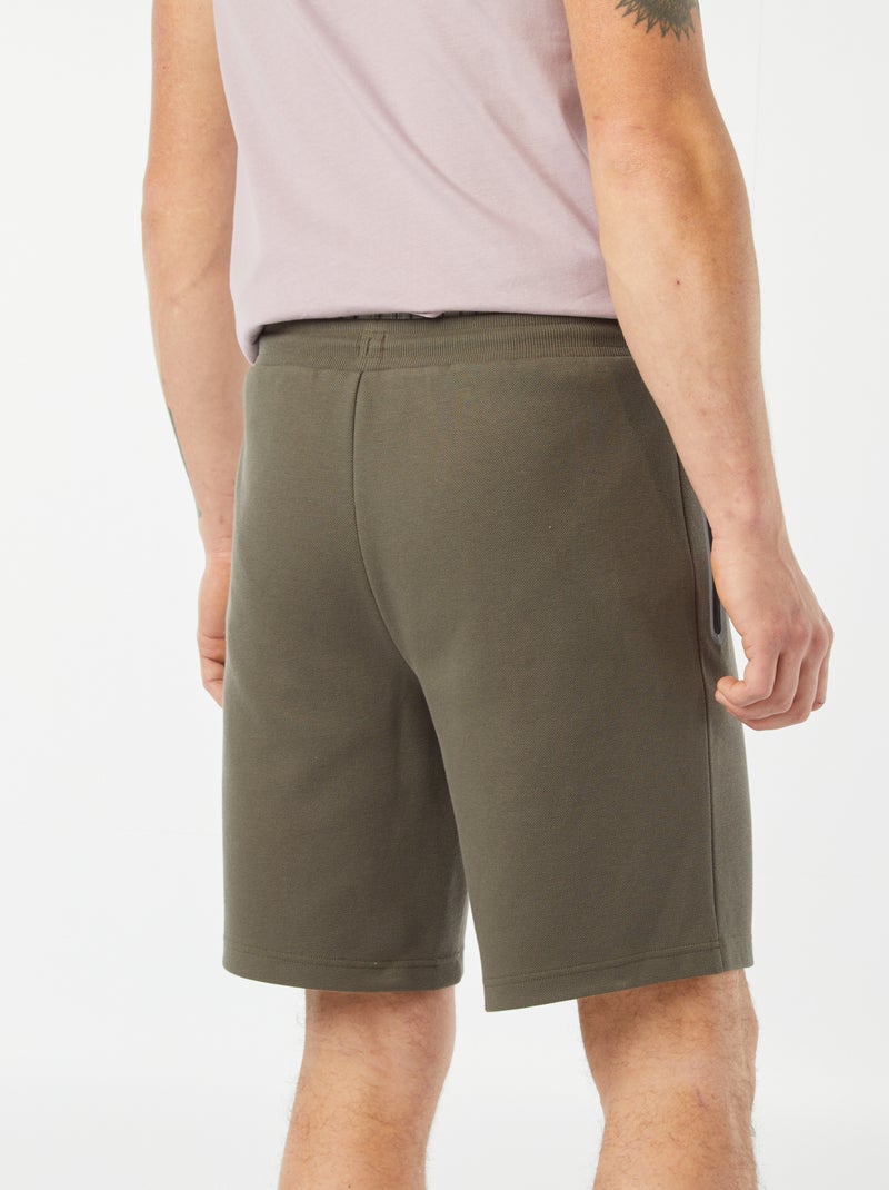 Bermuda avec poches zippées KAKI - Kiabi