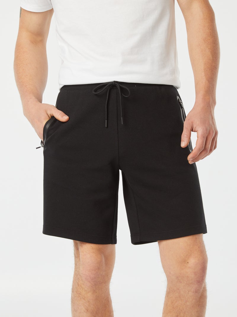 Bermuda avec poches zippées NOIR - Kiabi