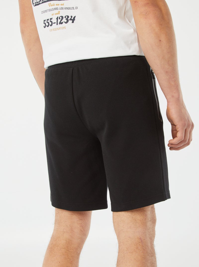 Bermuda avec poches zippées NOIR - Kiabi