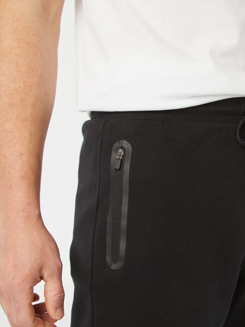 Bermuda avec poches zippées NOIR - Kiabi