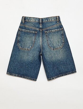 Bermuda baggy denim en coton