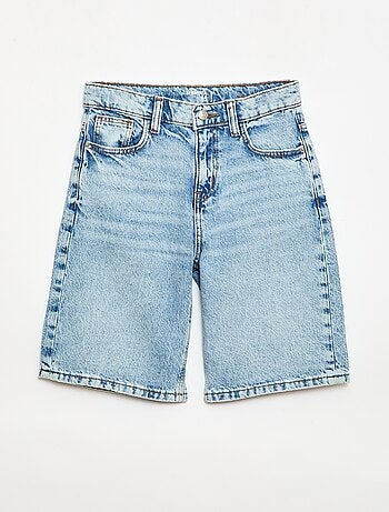 Bermuda baggy denim en coton