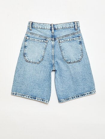 Bermuda baggy denim en coton