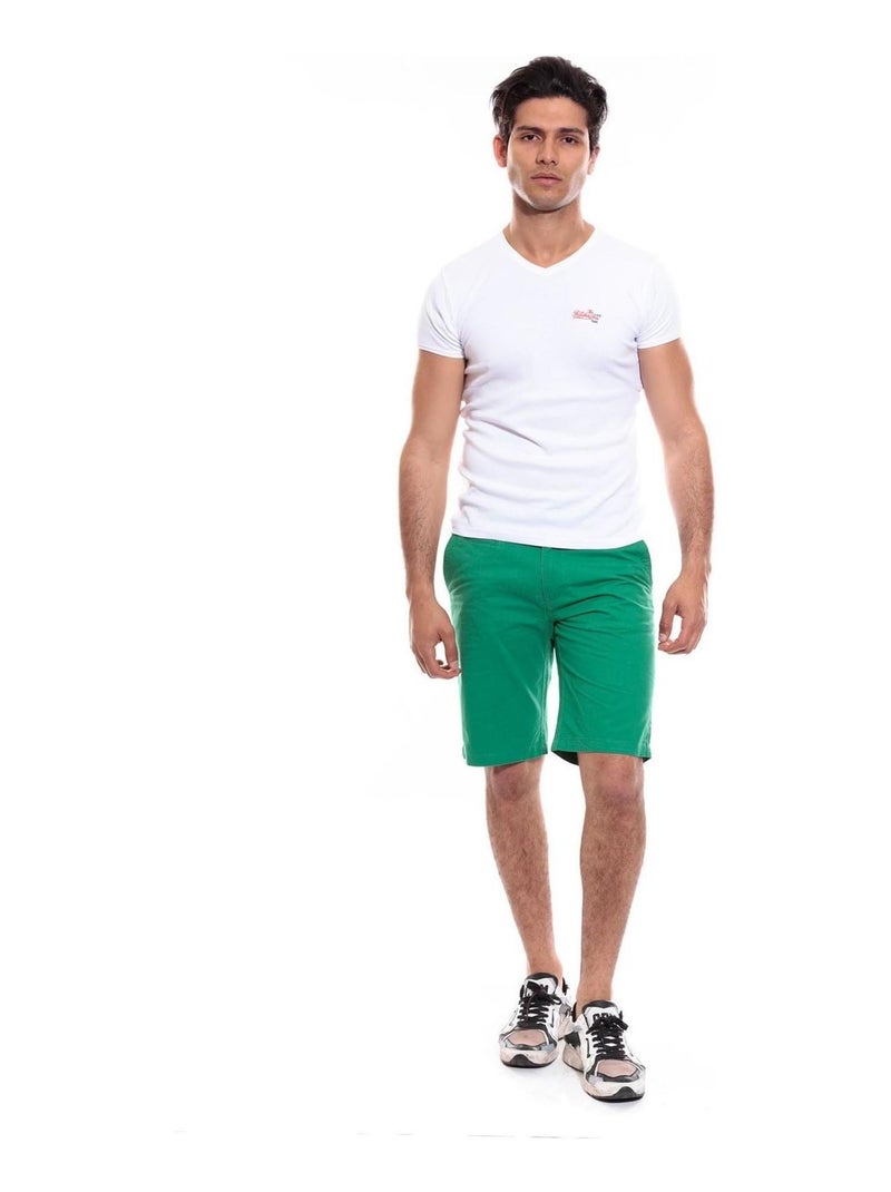 Bermuda BAGOO CASUAL Vert foncé - Kiabi