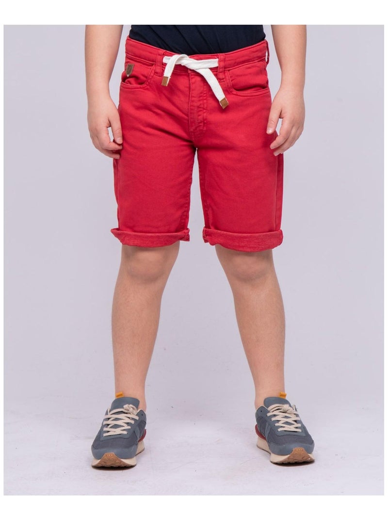 Bermuda BANDAL garçon Rouge foncé - Kiabi