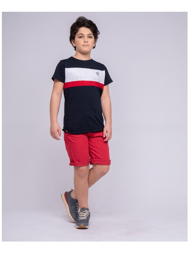 Bermuda BANDAL garçon Rouge foncé - Kiabi