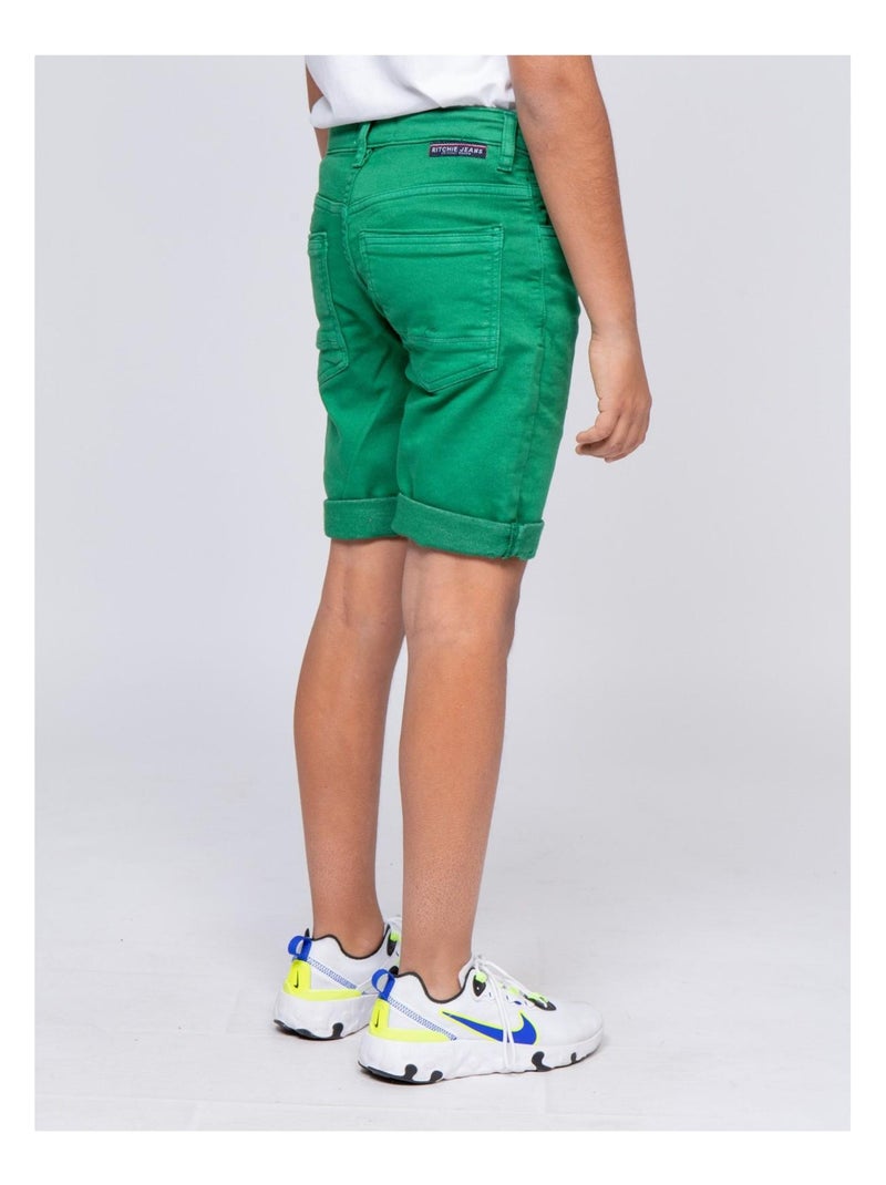 Bermuda BANDAL garçon Vert - Kiabi