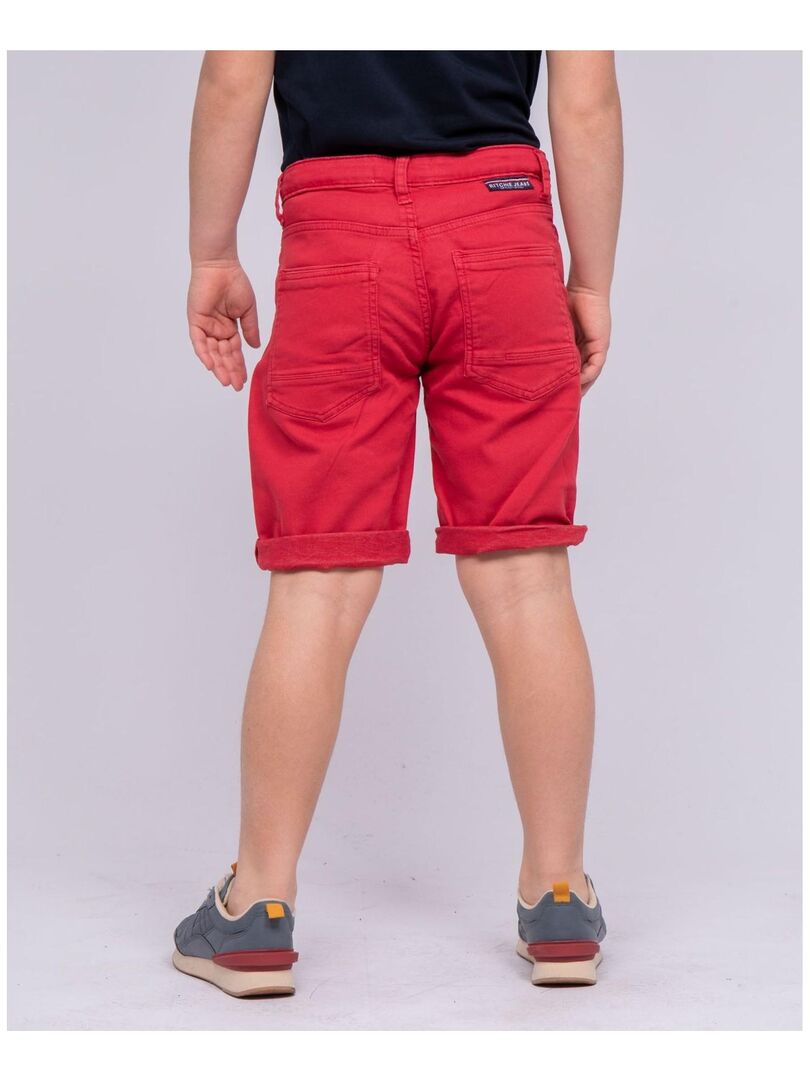 Bermuda BANDAL-J Rouge foncé - Kiabi
