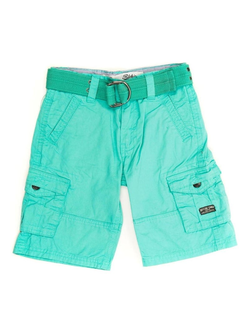BERMUDA BASTIAN BOY Vert clair - Kiabi