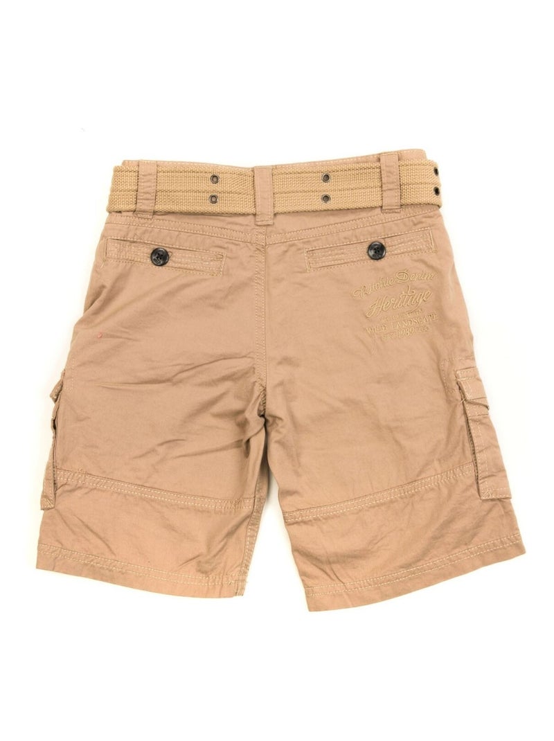 BERMUDA BASTIAN garçon Marron - Kiabi