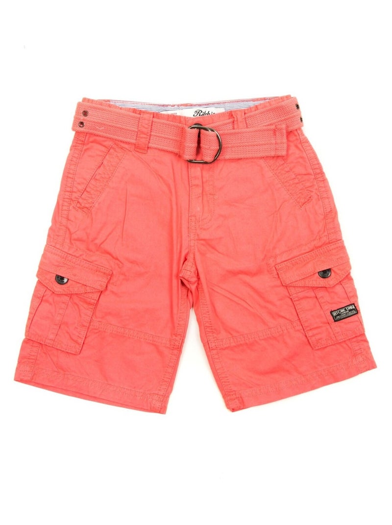 BERMUDA BASTIAN garçon Rouge clair - Kiabi