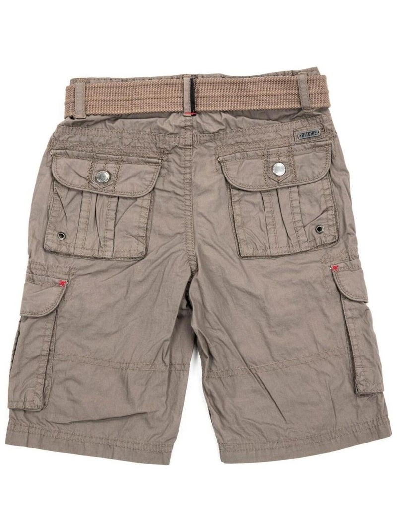 Bermuda battle BARBAN garçon Marron - Kiabi
