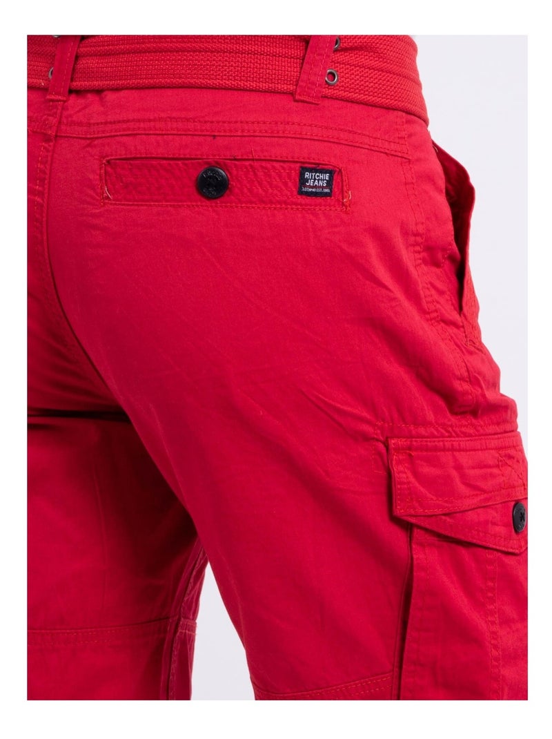 Bermuda battle BASTAGONG Rouge - Kiabi