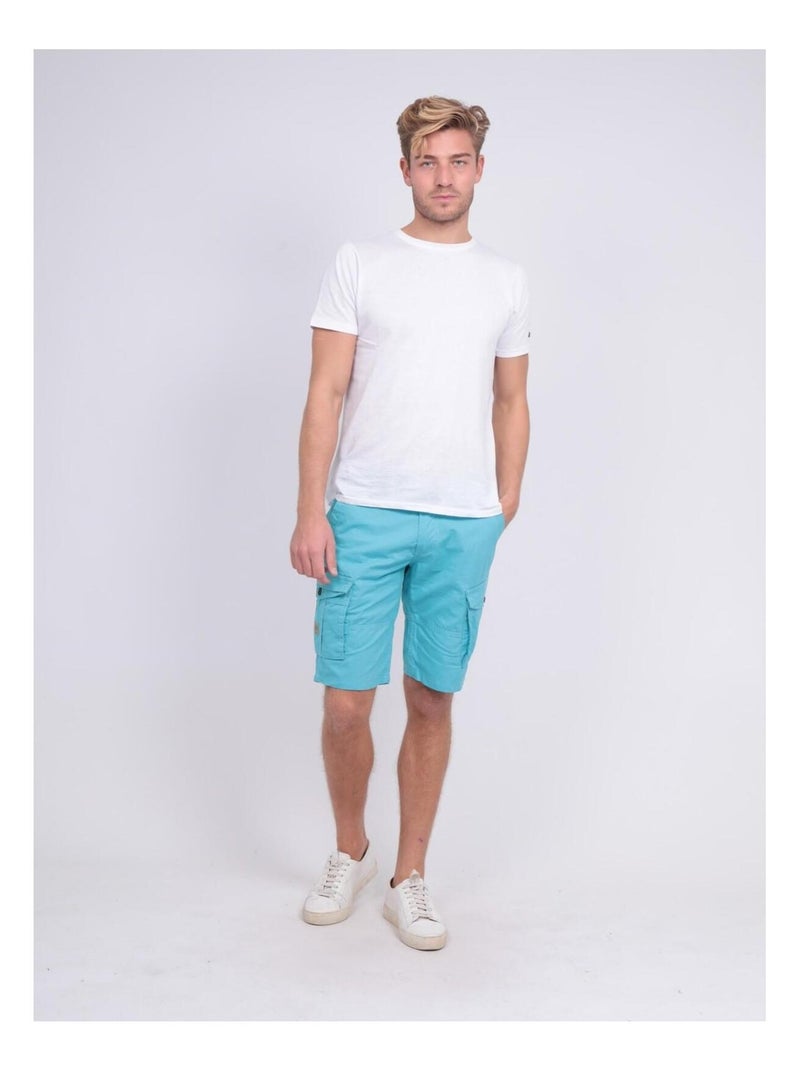 BERMUDA BATTLE BASTAING Bleu turquoise - Kiabi