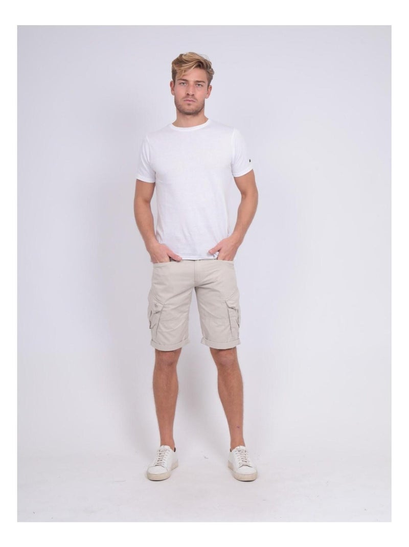 Bermuda battle BATISTIN Beige - Kiabi