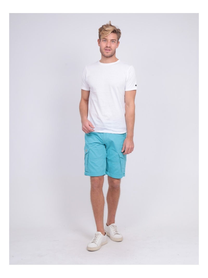 Bermuda battle BATISTIN Bleu turquoise - Kiabi