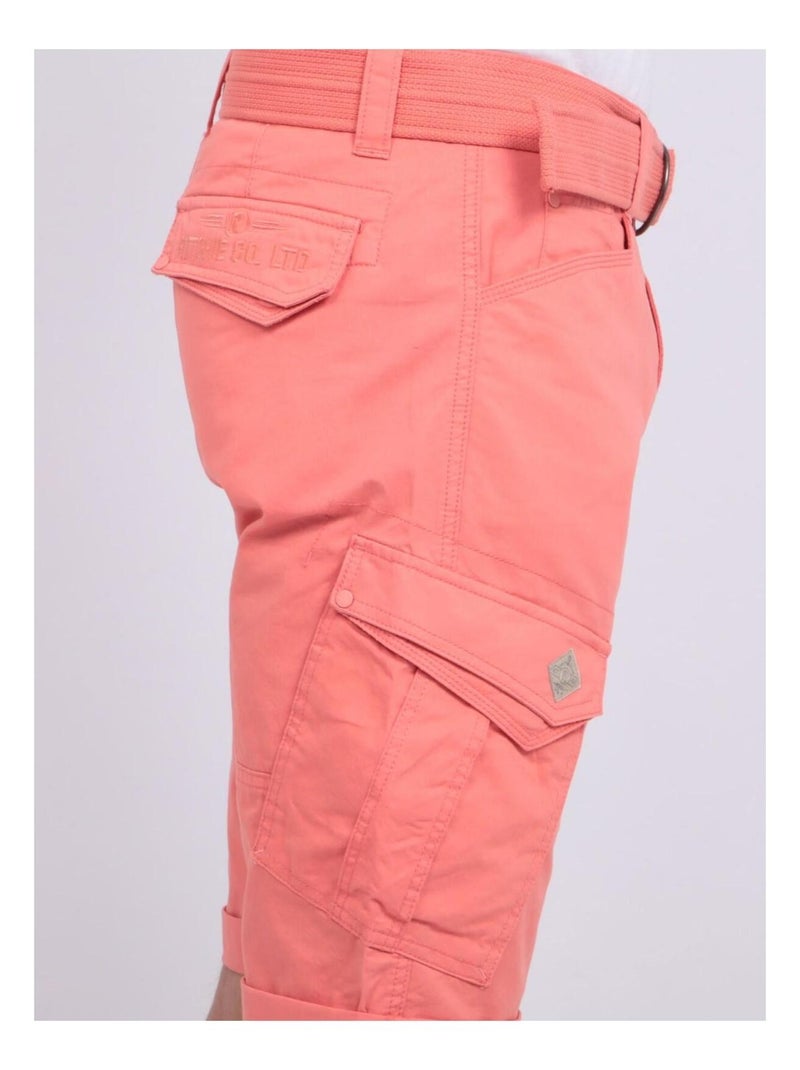 Bermuda battle BATISTIN Orange corail - Kiabi