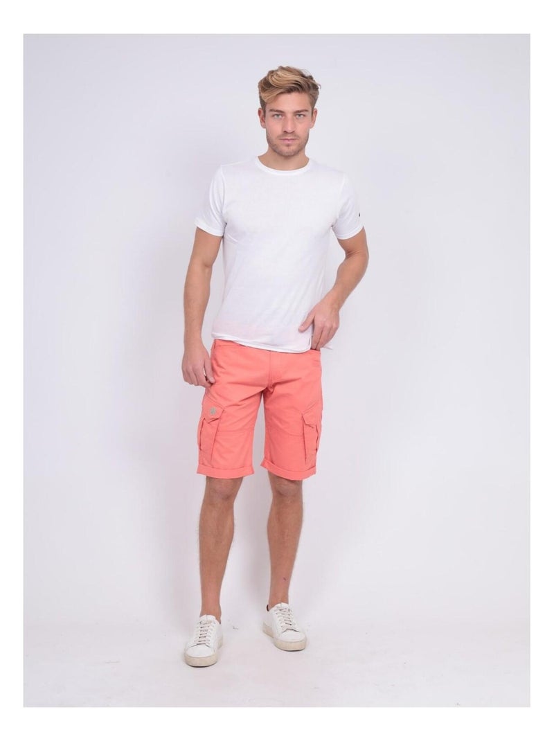 Bermuda battle BATISTIN Orange corail - Kiabi