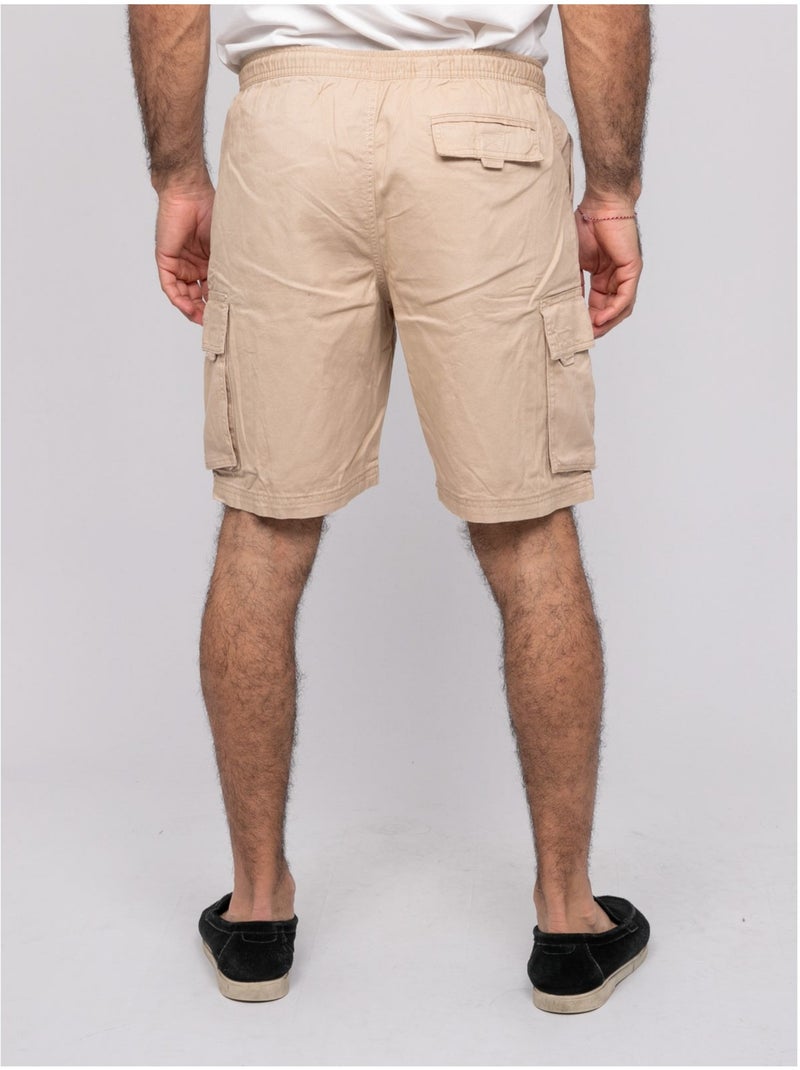 Bermuda battle coton BURT Beige - Kiabi