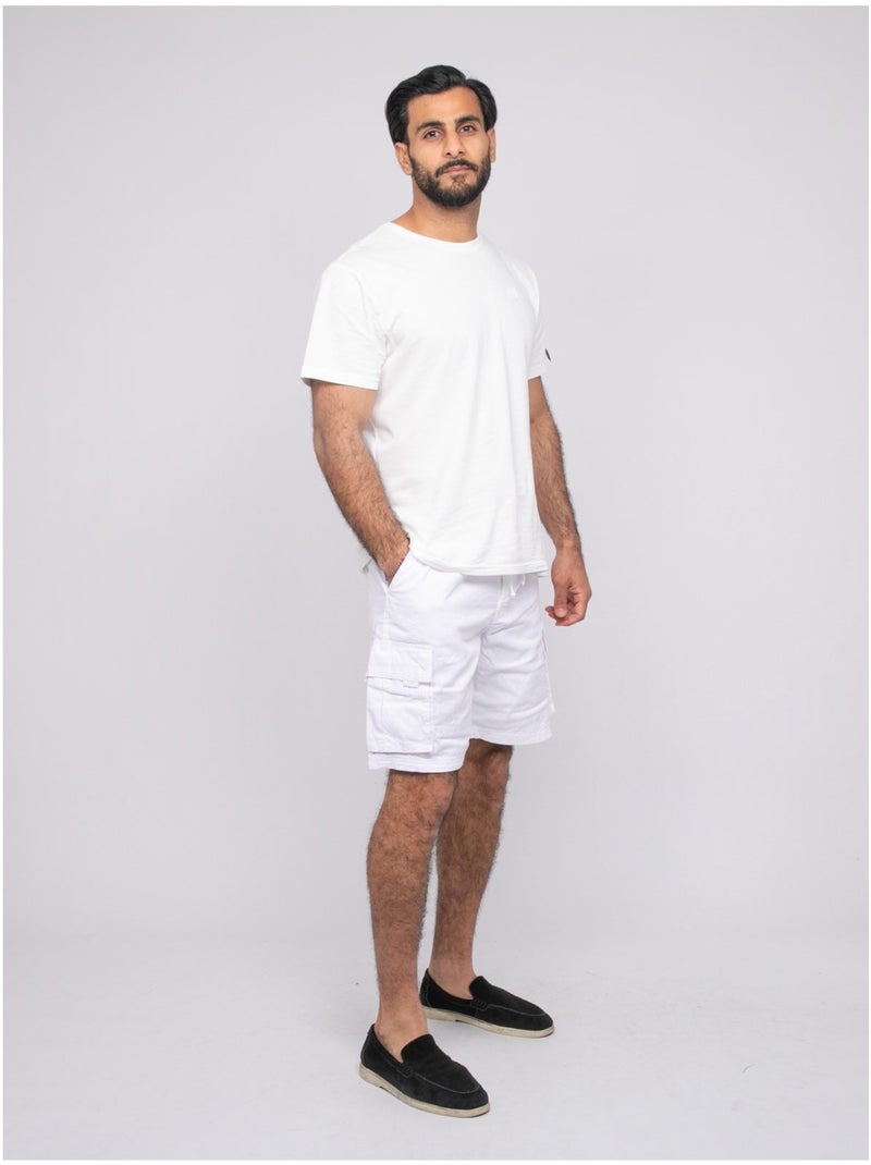 Bermuda battle coton BURT Blanc - Kiabi