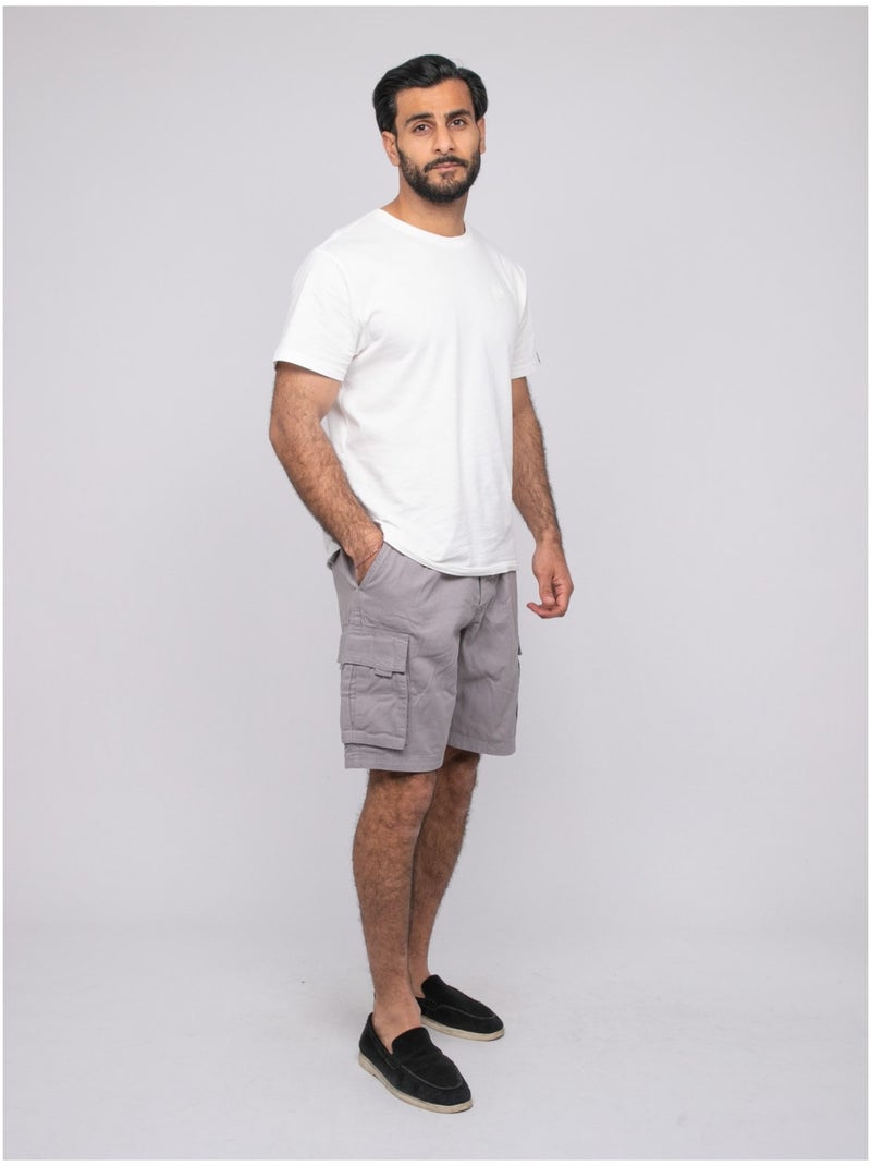 Bermuda battle coton BURT Gris clair - Kiabi