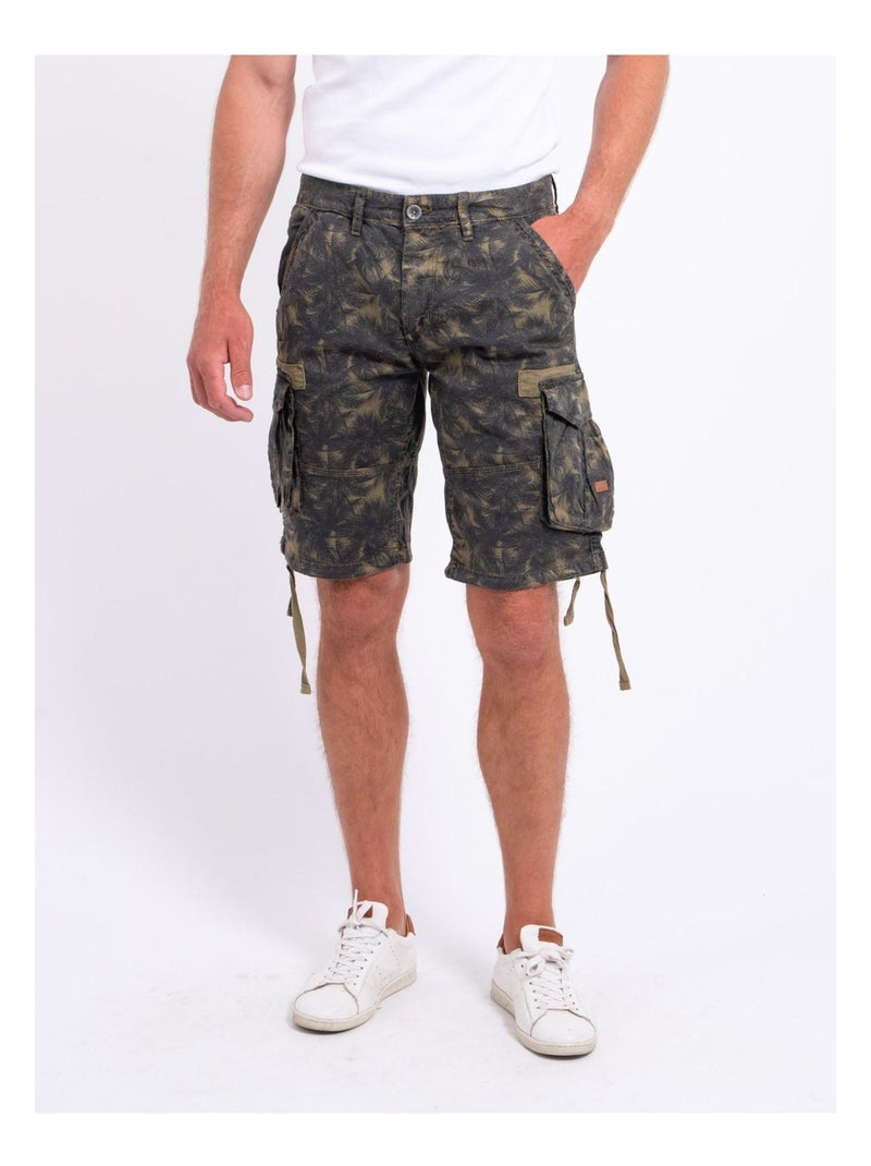 Bermuda battle motifs BUZET Kaki - Kiabi