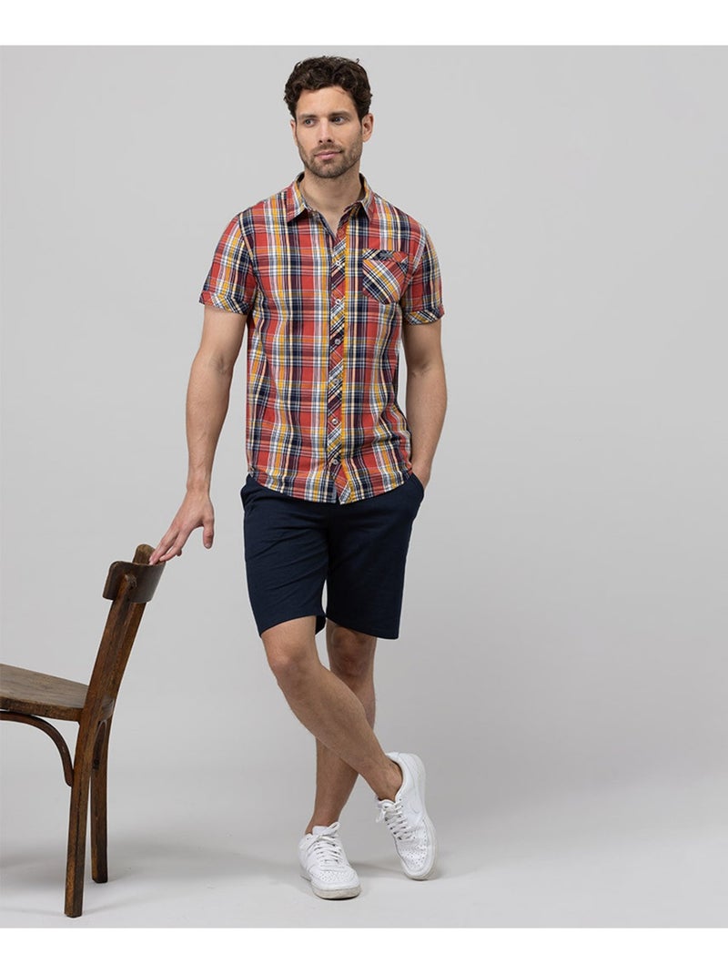 Bermuda bleu en jean Homme - Terre de Marins Rouge - Kiabi