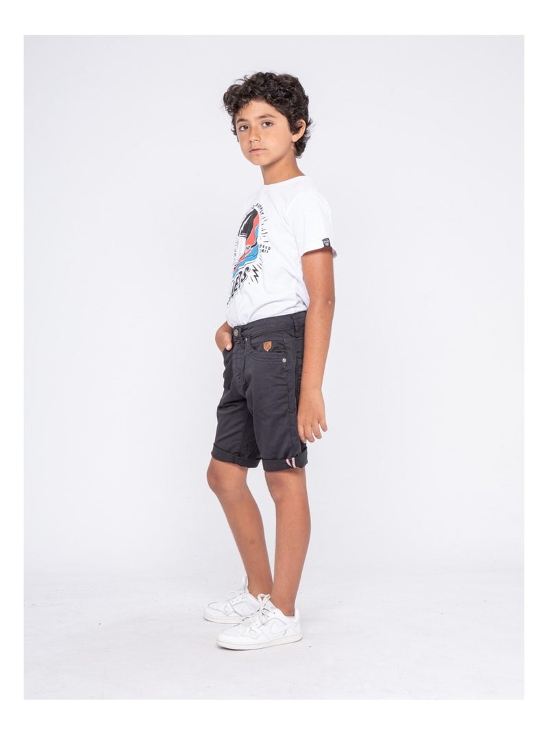 Bermuda BLOCHELLI garçon Bleu marine - Kiabi