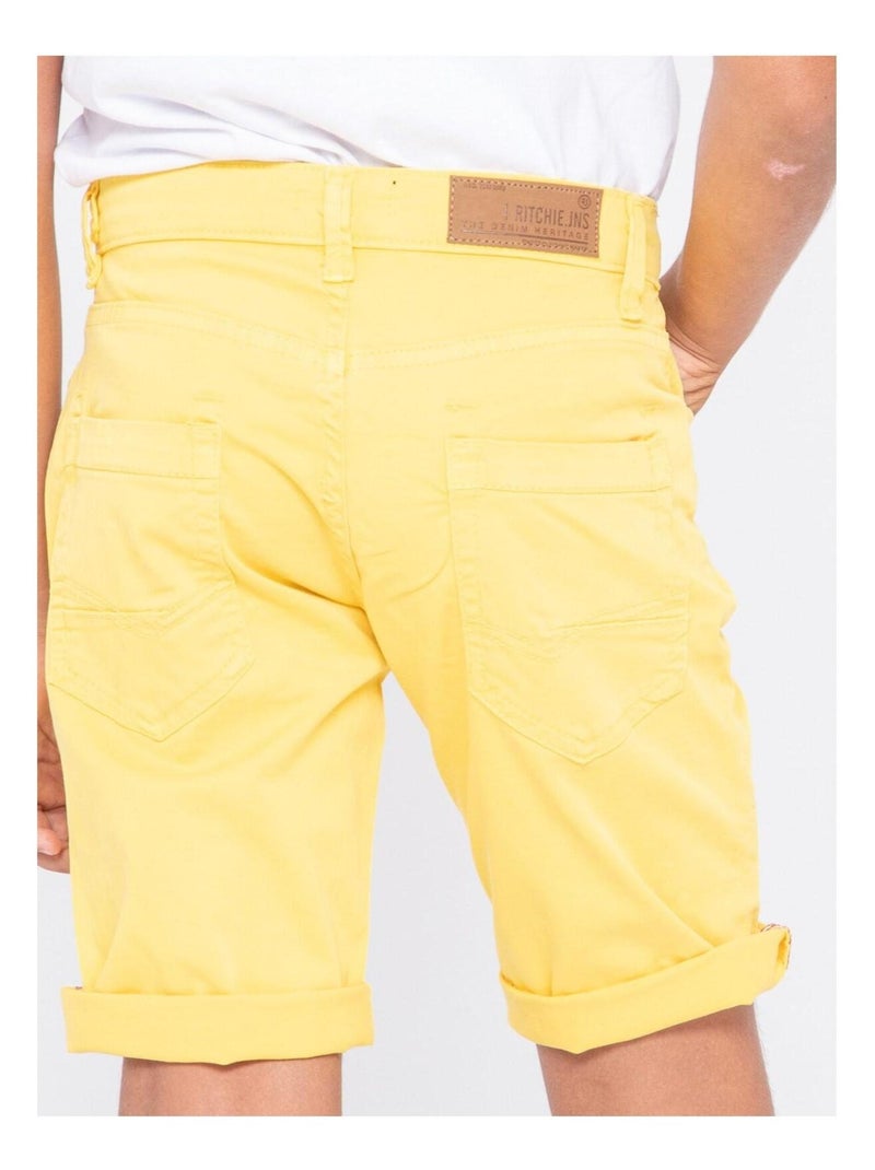 Bermuda BLOCHELLI garçon Jaune - Kiabi