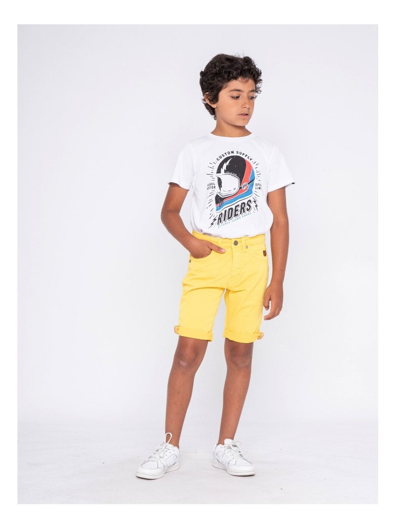 Bermuda BLOCHELLI garçon Jaune - Kiabi