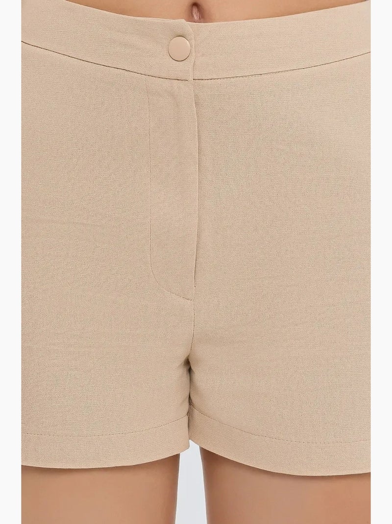 Bermuda boutonné hiccup Beige naturel - Kiabi