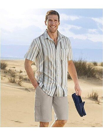 Bermuda en toile 2 poches cargo - atlas for men