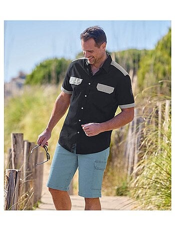 Bermuda Cargo Denim Stretch - ATLAS FOR MEN